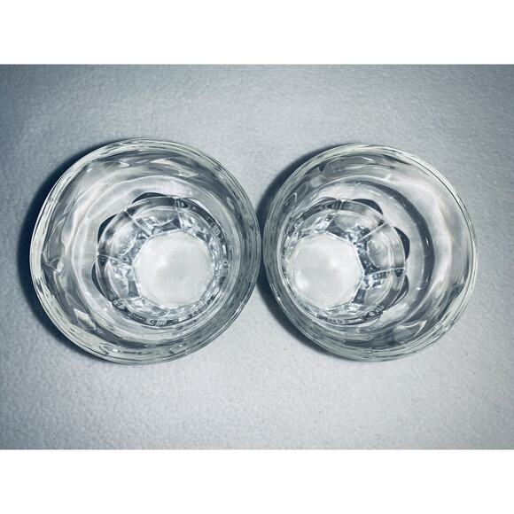Lot of 2 Arcoroc USA Clear Glass 8 Panel Rocks Old Fashioned Cocktail Juice EUC - Picture 3 of 9